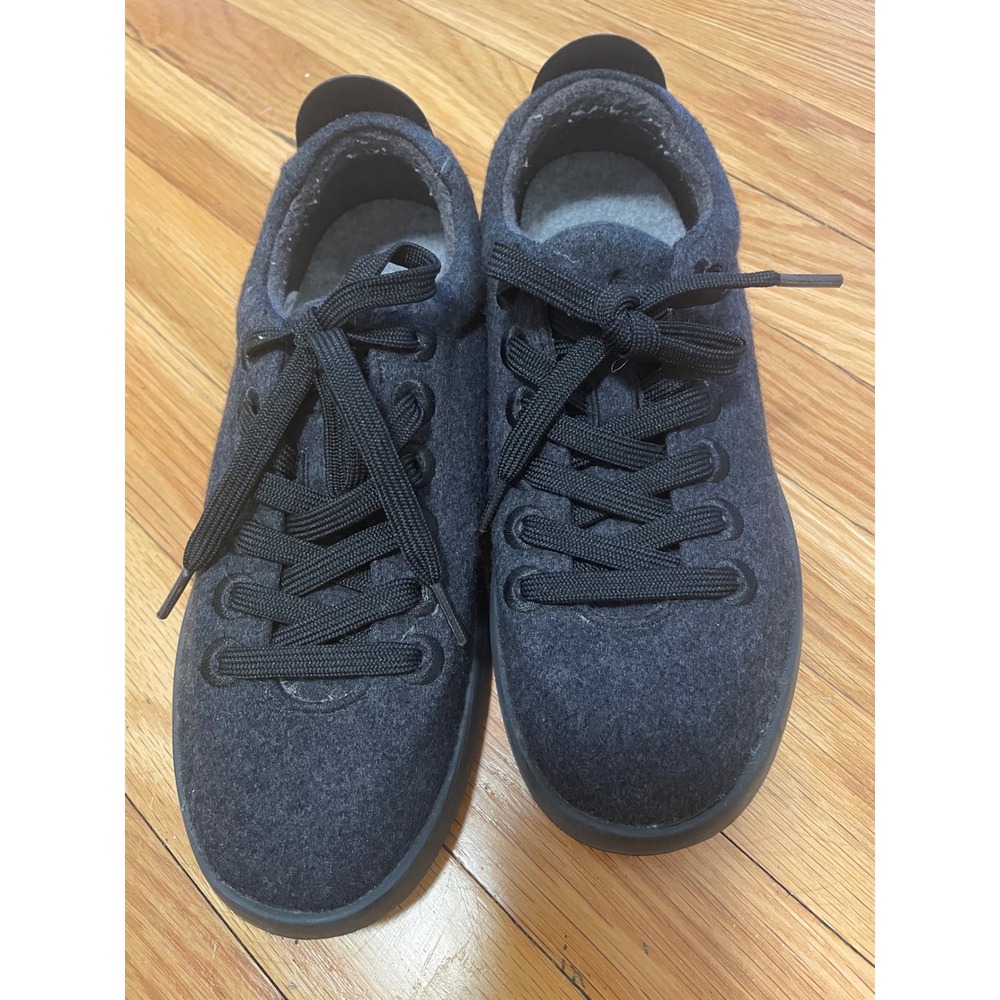 Allbirds Wool Runner Shoes Womens Size 7 Dark Grey‎ Lace Up Comfort Sneakers